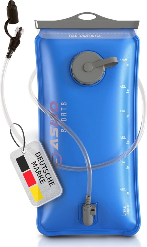 Unigear drinkzak 1 l/1,5 l/2 l/2,5 l/3 l, BPA- en BPS-vrij, stofdichte en antimicrobiële waterzak, drinkzak, hydratatiebuidel voor rugzak en met slang als drinksysteem