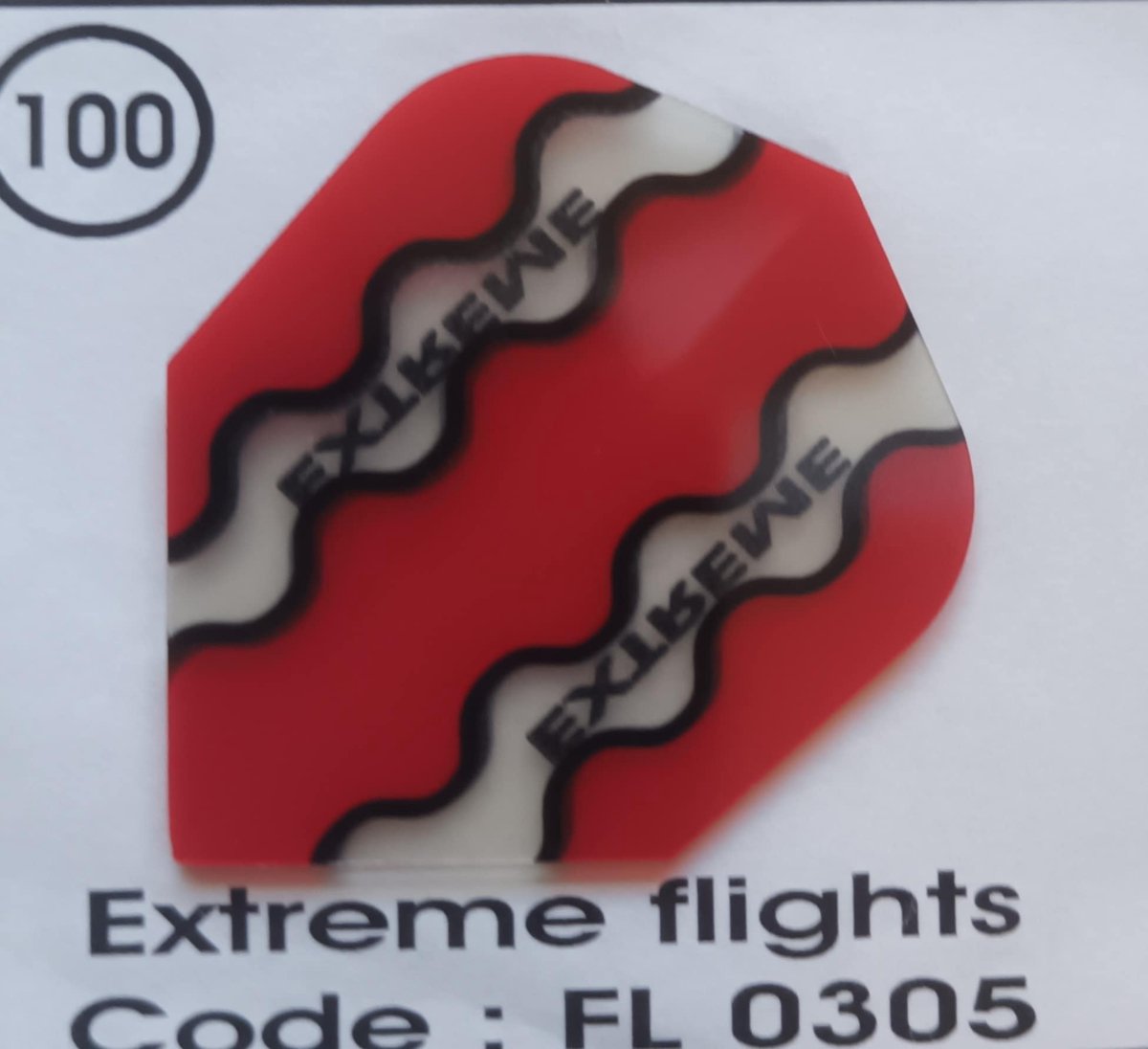 Dart Flights - 10 sets (30 stuks) - 100 micro - Extreme - Rood