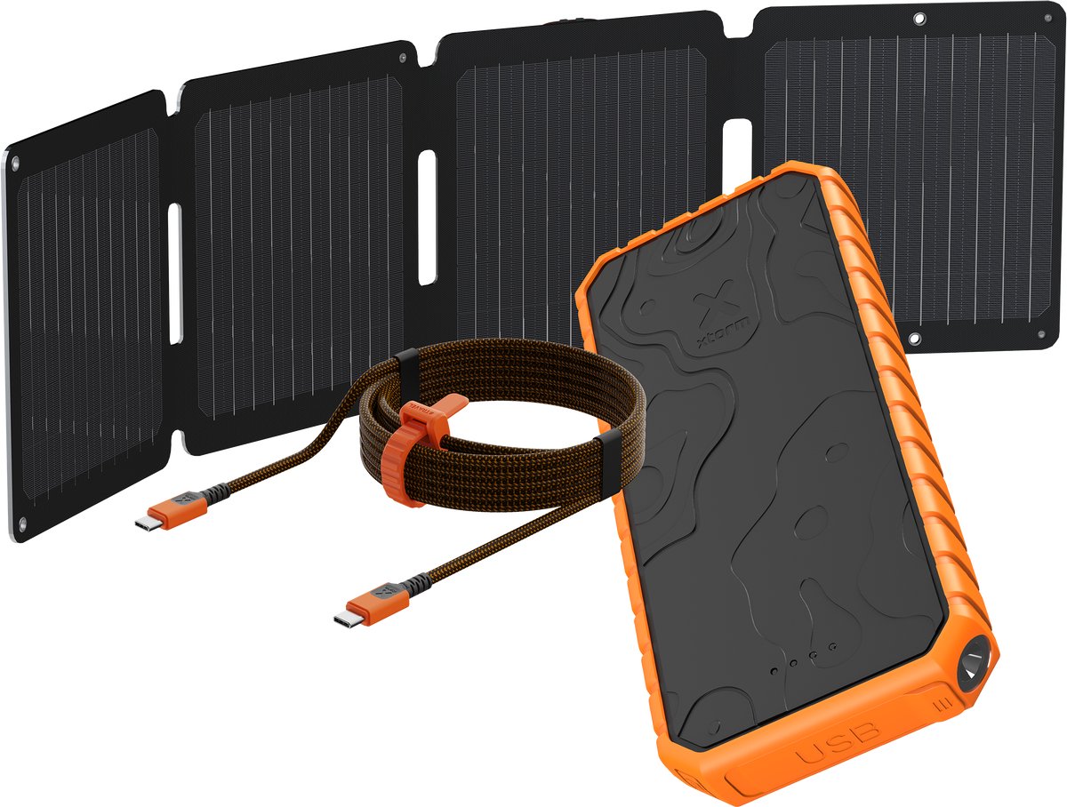 Xtorm SolarBooster 28W Paneel + Rugged 35W Powerbank 20.000 - Xtorm - €199,00