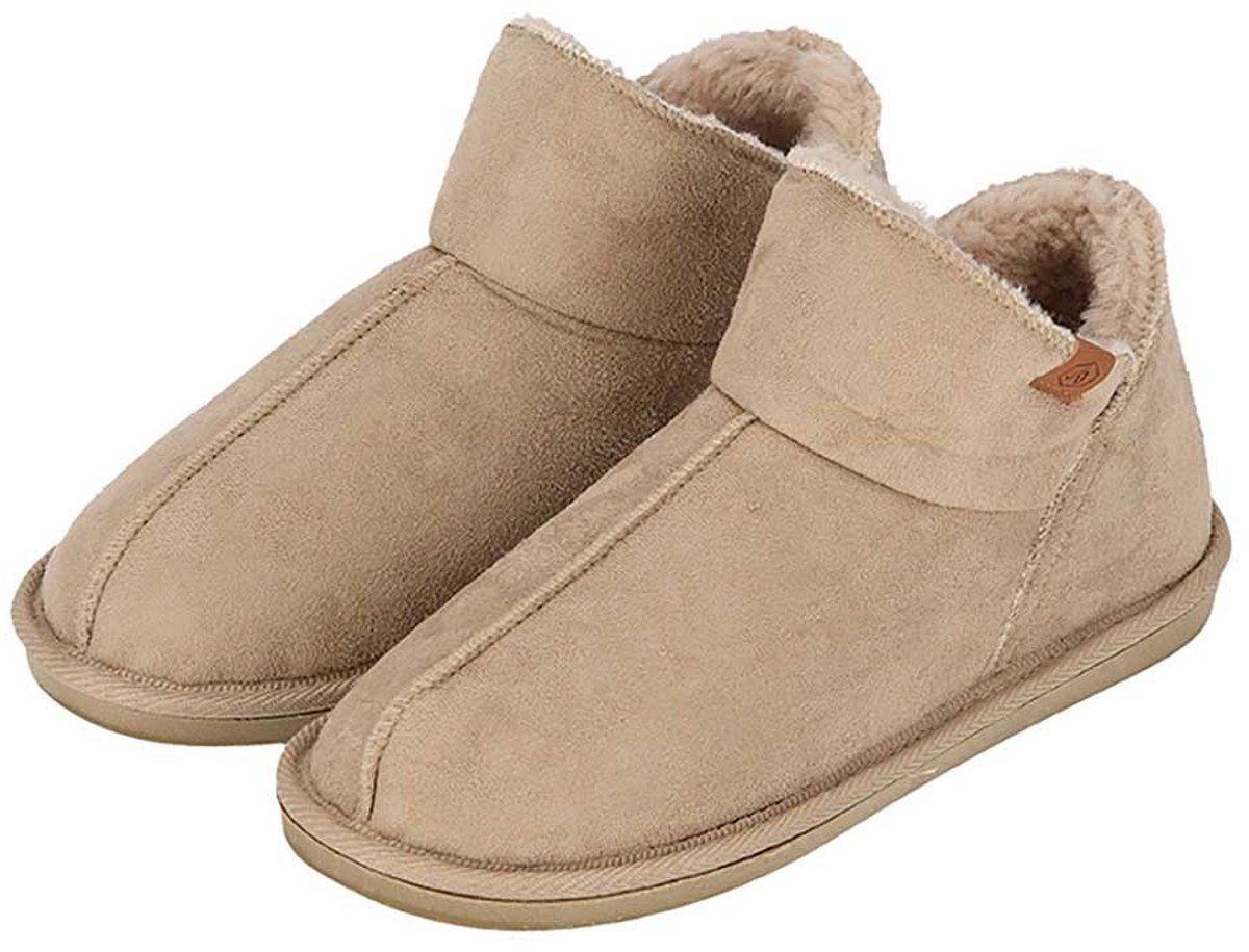 Morethansocks Hoge sloffen dames Suede t m 42 pantoffels dames warme sloffen dames