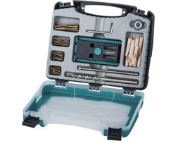 wolfcraft - Undercover Jig Set - Boormal - Pocket Hole jig - Hoekverbinderset - 55-delig - Complete Deuvel set - 4642000