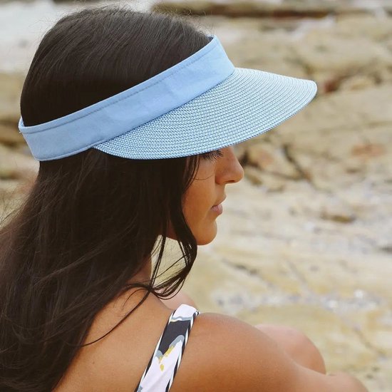 Ladies Sun Visor Morgan Peak - Aimant avec marqueur de balle de golf - Fermeture Fermetures velcro - Taille: 58cm - Couleur: Blauw