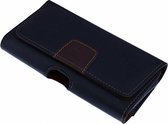 Universeel Zwart Riem Holster PU Lederen Case LG K10 (2018)