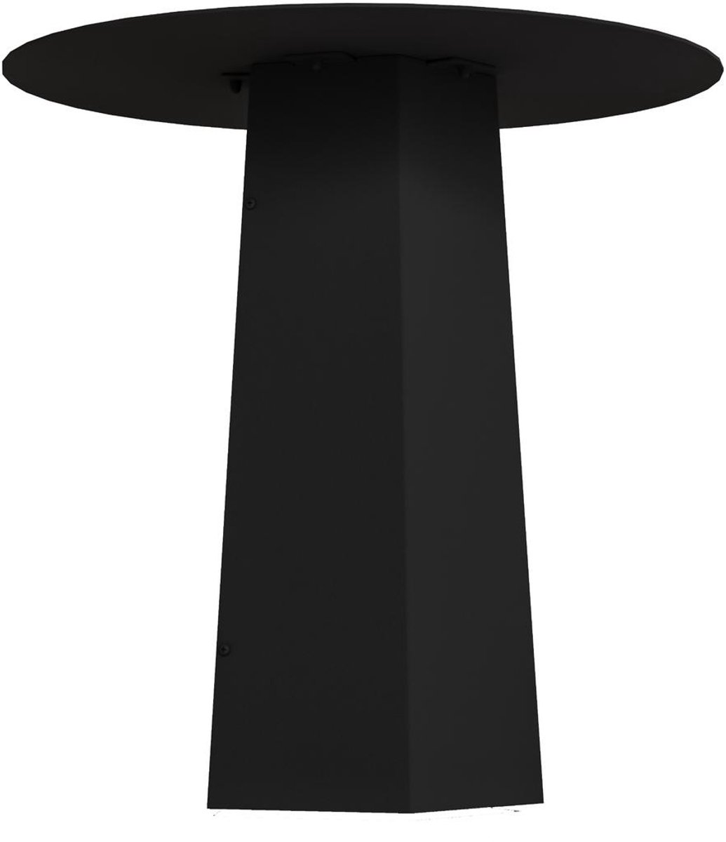 Gorillz Charm Bijzettafel - Rond - Zwarte Metalen Koffietafel - Design Tafel voor Woonkamer, Hal of Slaapkamer -