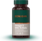 BONUSAN Omega-3 MSC Krillolie – 120 Softgels – Voor Hart, Hersenen en Zicht