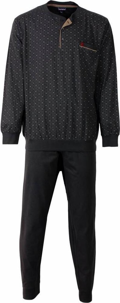 Paul Hopkins Heren Pyjama - 100% Gekamde Katoen - Grijs - Maat S