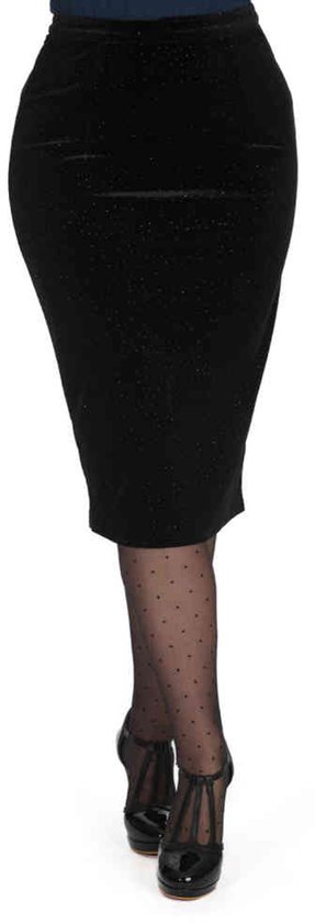 Tapata Kokerrok voor dames, kort, hoge taille, rekbaar, nauwsluitend, met split, knielang, Bourgondië, XXL