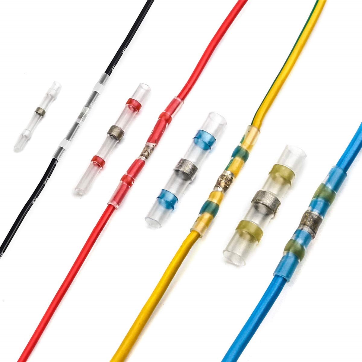 Kuject 400 Stuks soldeer verzegeling draad connectoren 26-8 AWG. Zelf