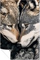 Wolven, Zwart, wit, grijs, bruin, beige, Wolf, Realistische kunst