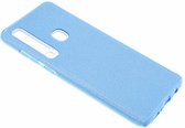 Samsung Galaxy A9 (2018) Blauw Glitter TPU Back Cover Hoesje