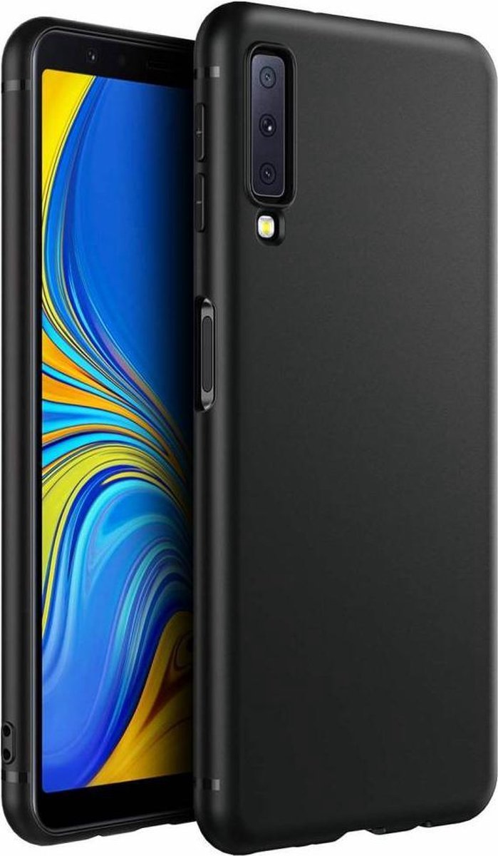 Samsung Galaxy A7 2018 Zwart TPU Silicone Hoesje