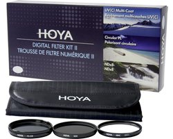 Hoya Digital Filter Kit II 77mm - UV, Polarisatie en NDX8 filter
