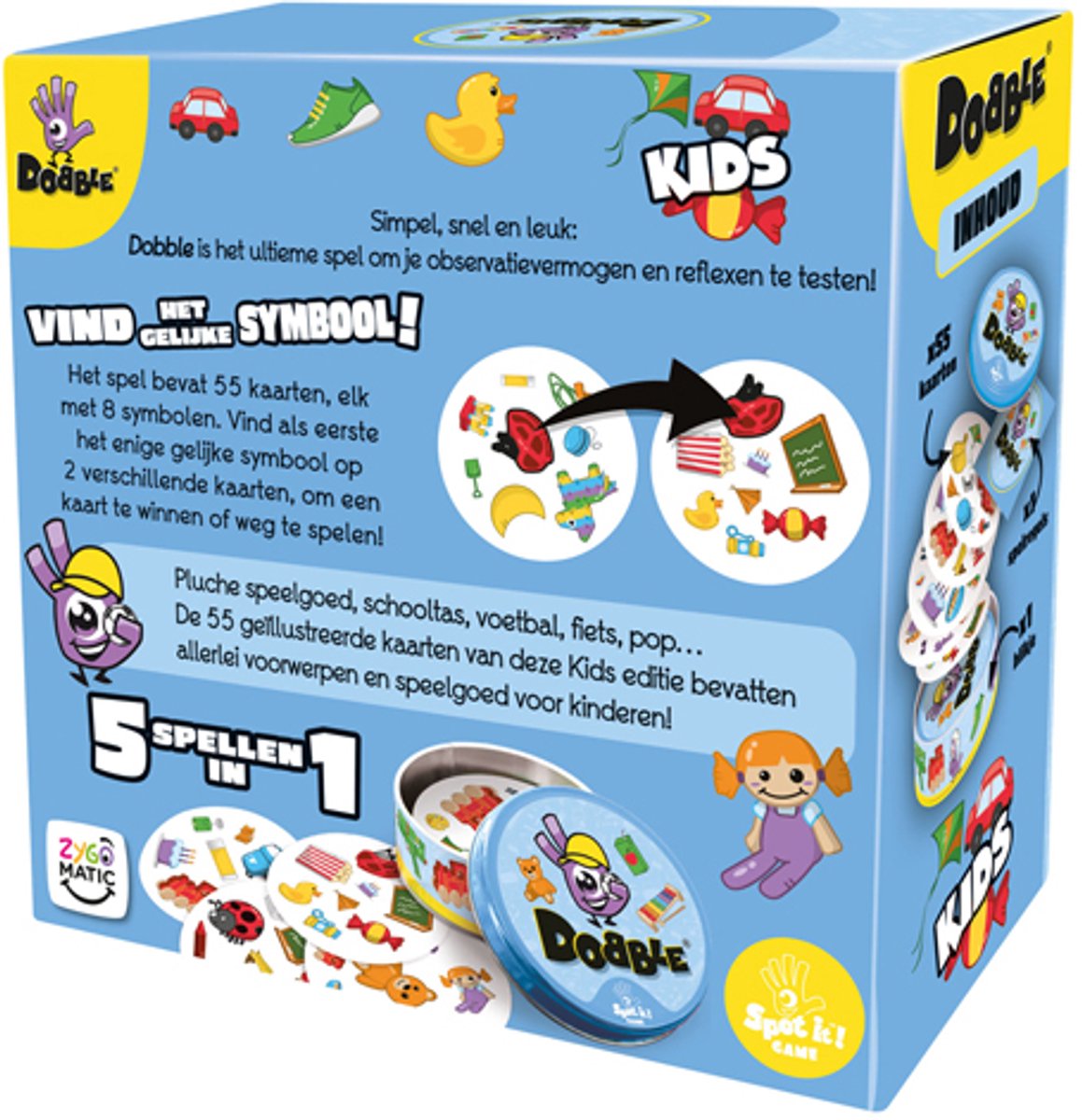 Zygomatic Dobble Kids Kaartspel - Snel spel met dieren voor kinderen — afbeelding 8