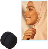 Broche magnétique pour foulard - Broche magnétique - Broche magnétique - Foulard - Hijab - Abaya - 12 mm - Noir Zwart