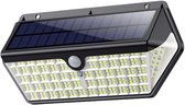 AXIMO Solar Buitenlamp met Bewegingssensor – 266 LEDs - Tuinverlichting op zonne energie – Wandlamp Buiten met 3 standen - Sensor Dag & Nacht – Buitenverlichting 2500 lumen