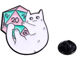Lapi Toys - Enamel pin - Dungeons and dragons - Metaal - Wit