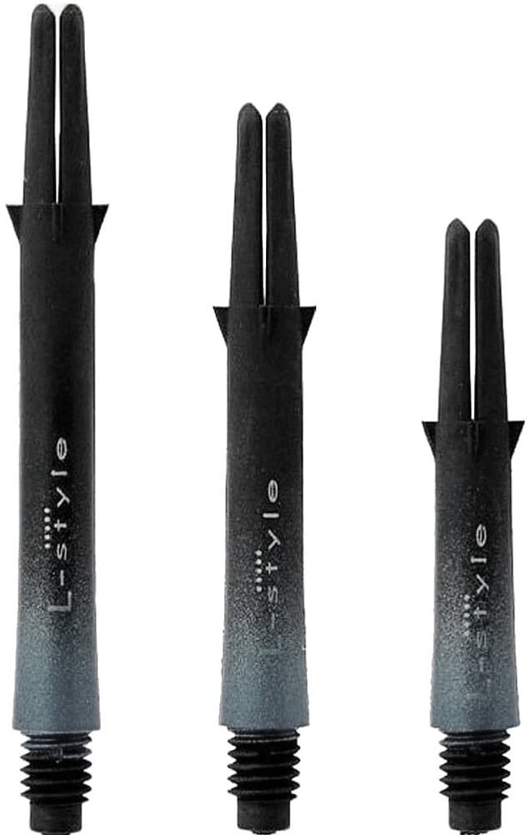 L-Style L-Shaft Locked Carbon 2-Tone Silver - Dart Shafts