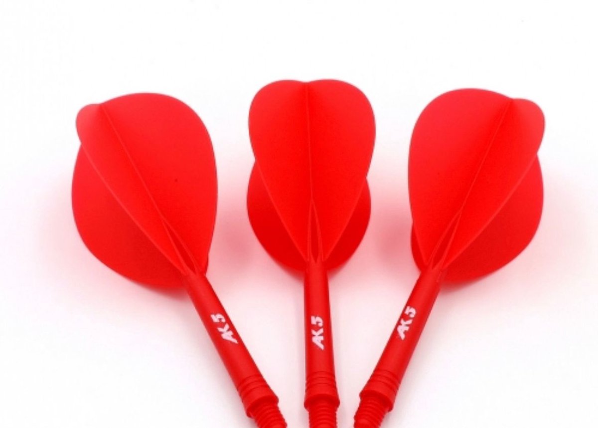Cuesoul - Tero Flight System AK5 Rost Teardrop - Red - Dart Flights