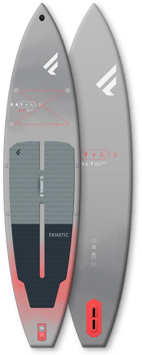 Fanatic-FAS-iSUP-Supboard-Package-Ray Air SLT-12'6"-Grey-Red – foto 4