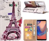 Samsung Galaxy A7 (2018) Eiffeltoren (1889) Boek hoesje met Pasjesruimte