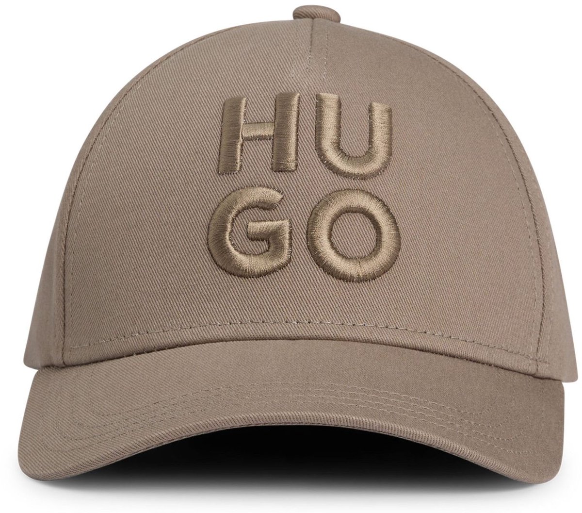 HUGO cap Jude-Stacked Cap Taupe