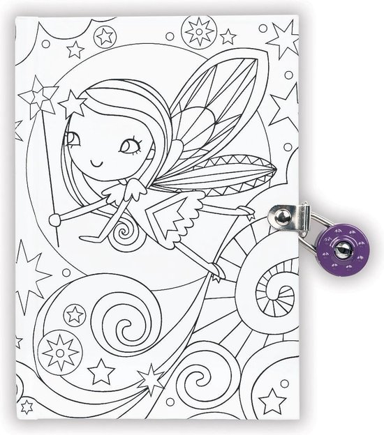 Thumbnail van een extra afbeelding van het spel Mudpuppy dagboek met slot Fee dairy fairy with lock