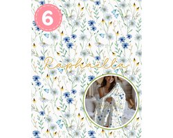Huglee - 10 Wild flower dekens met naam designs, gepersonaliseerd bloemen lente zomer fleece deken, 50 x 60 inches of 127 x 152.4 cm, kies design en wij zetten jouw naam op het deken, cadeau moederdag, housewarming, verjaardag