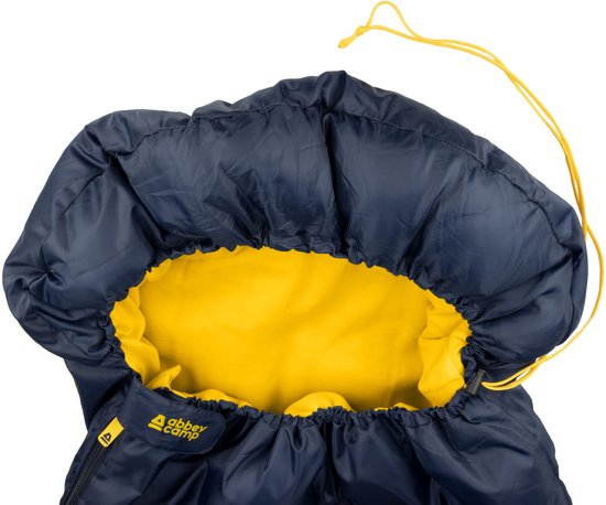 Abbey Camp Kinderslaapzak - Mummiemodel - Blauw - 160 x 65/45 cm - Tochtrand van Abbey Camp — afbeelding 2