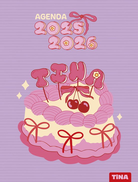 Tina Schoolagenda - Schoolagenda 2025-2026 - Agenda 2025-2026 - Schoolspullen - Meisjes - Meisje - Cadeau - Kinderen - BFF - Organizer - School Spullen - Schoolagenda's - Planner - 2025 - 2026 - Knutselen Meisjes - Meisjes Speelgoed