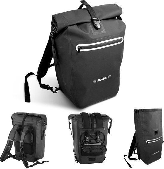 NATRYFE 3-in-1 fietstas, bagagedragertas, fietsrugzak, inhoud 20 liter