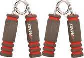 Avento Foam Handknijpers - Paar - Grijs/Roze