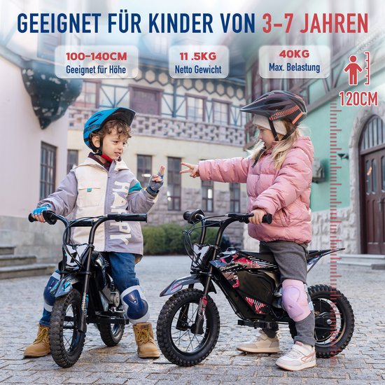 EVERCROSS EV07M Kinderen Elektrische Motorfiets | 300W | 20 km/u | 10