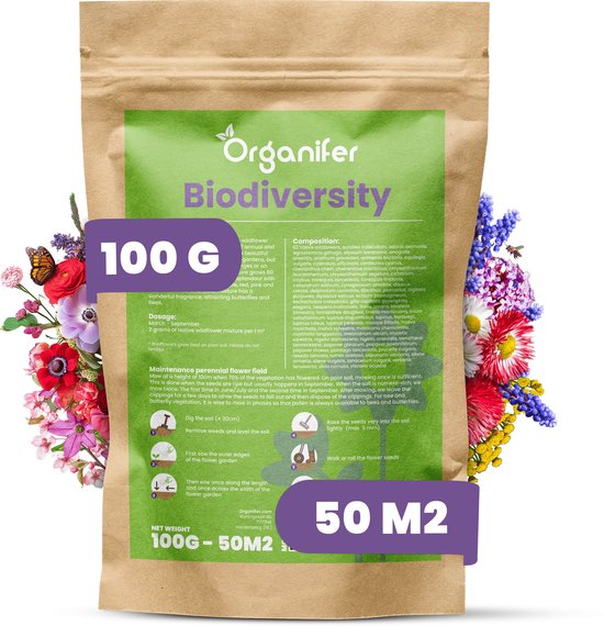 Wildbloemenmengsel - 62 Soorten (100g, 50m2)