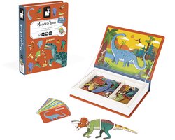 foto van Janod Magnetibook - Dinosaurus - Magneetboek Speelset Inclusief 40 Magneten En 10 Voorbeeldkaarten - Geschikt vanaf 3 Jaar
