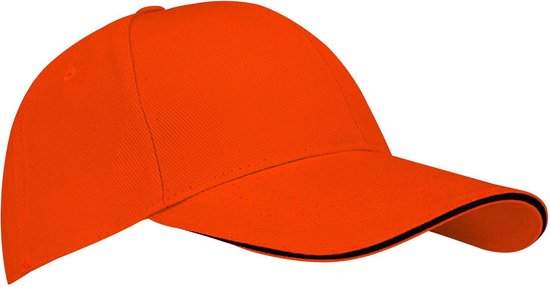 New Port Baseballcap Senior - Sandwich - Oranje/Zwart