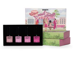 SHATY® Pink Shawty BIAB Starter Pakket Set – 4x Roze Builder in a Bottle – BIAB Gelnagellak – HEMA & TPO Free – Nagel Builder Gel