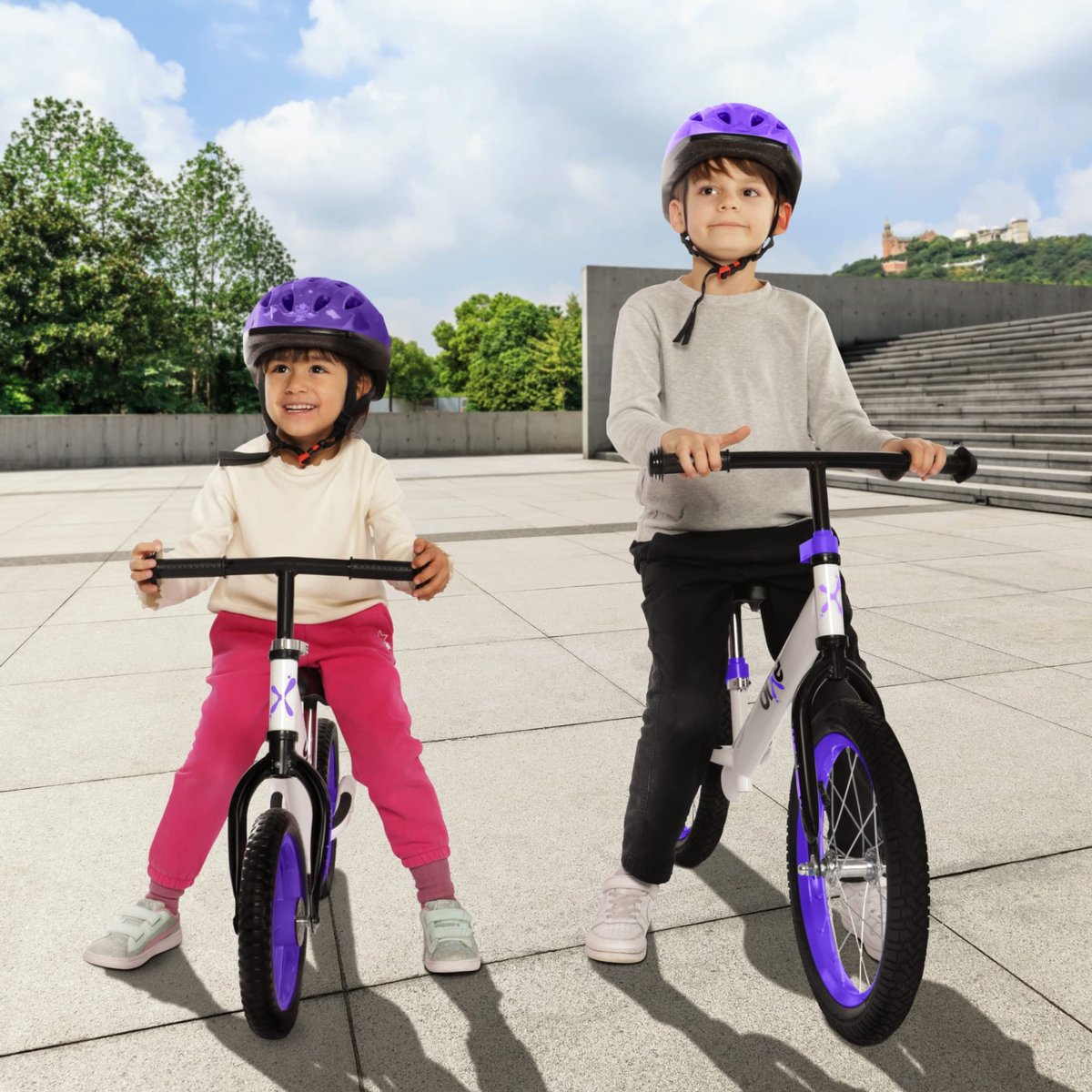 Bixe Aluminium Loopfiets 18 Maanden tot 6 Jaar Oud - 30,5 cm (12 inch) Wiel Fiets - Zonder Pedaal Peuterfiets - Eerste Fiets voor 1 2 3 4 5 + jaar Jongen of Meisje - Loopfietsen voor Kinderen thumbnail 2