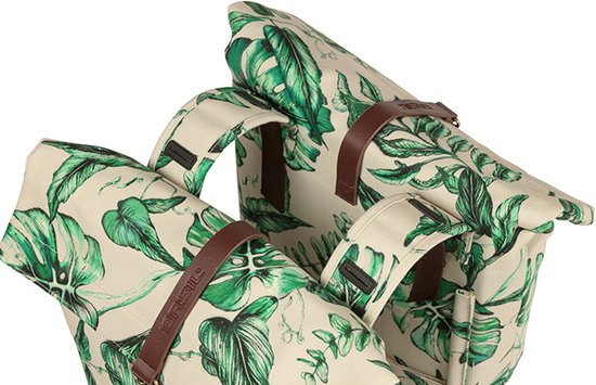 Basil Ever-Green Dubbele fietstas - Beige - 32 Liter van Basil — afbeelding 3