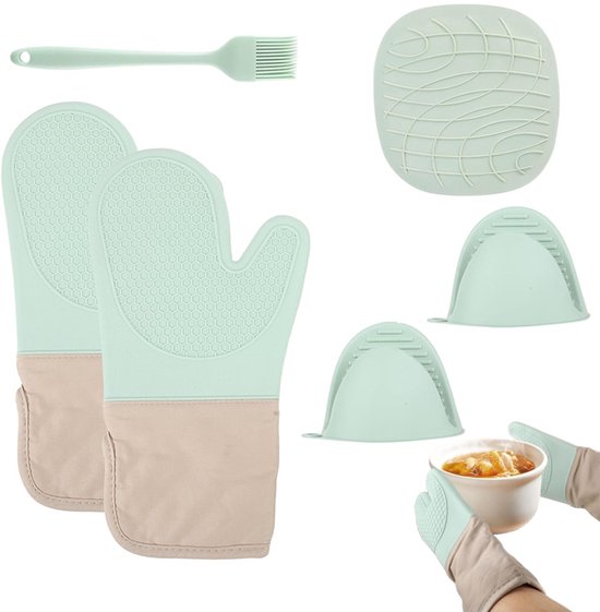 Hittebestendige Oven Handschoen - Zwart