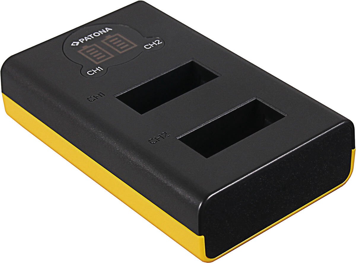 Patona Dual LCD USB lader voor GoPro Max