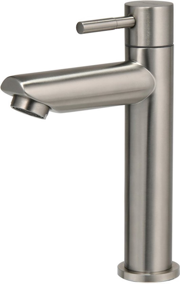 UDUTCH toiletkraan geborsteld rvs | Modern design | Alleen koud water | Douche en badkamerkraan
