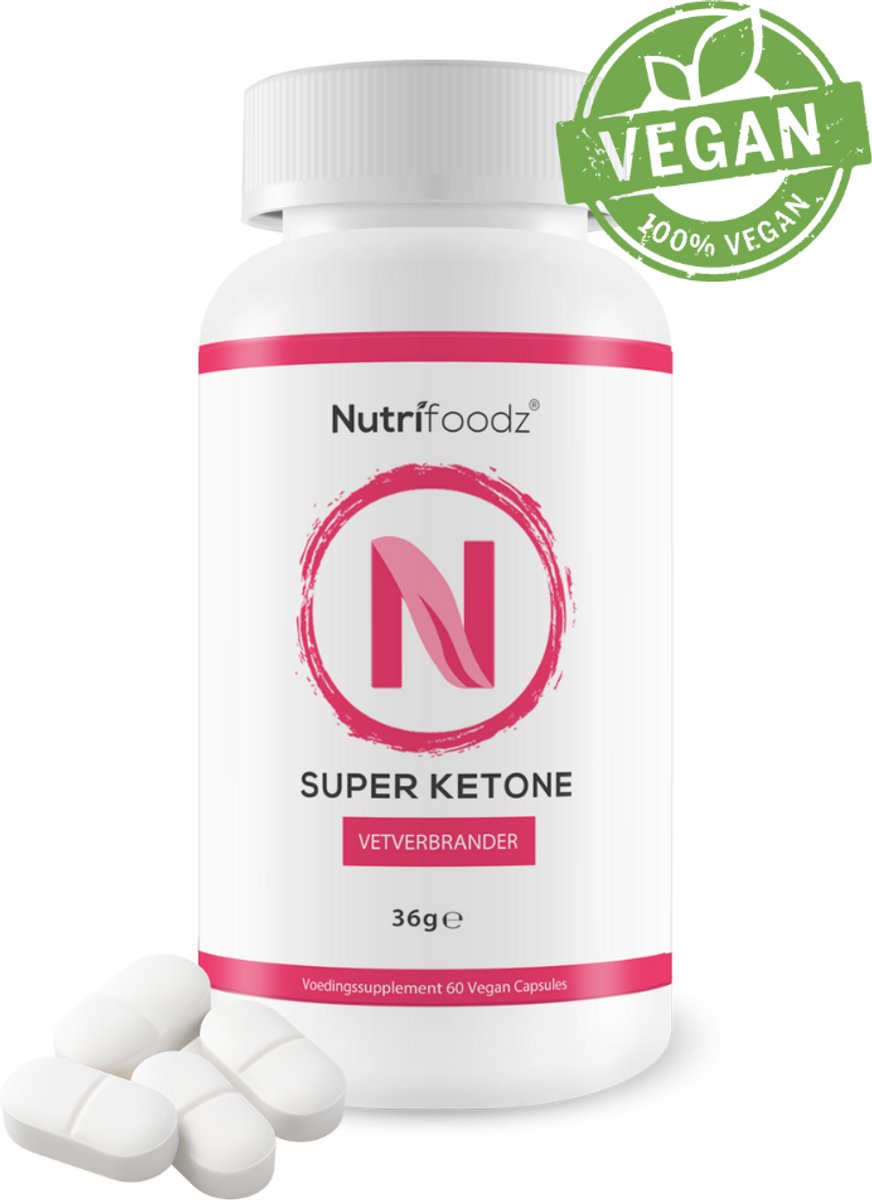 Goedkoopste Nutrifoodz Gezonde Fatburner - Super Ketone - Fatburner Vrouw - 60 capsules - Natural Fatburner - Gezonde Vetverbrander - Vegan en 100 natuurlijk - Afslanksupplement