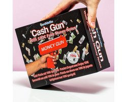 Out of the Blue Money Gun - Geld pistool met 100 nepbiljetten - Rood