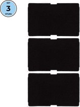 Bramokava 3x Filter geschikt voor Beko Blomberg Droger 2964840100 - 235 x 150 mm - Spons Foam Schuimfilter