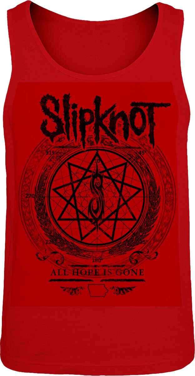 Slipknot Blurry Heren Tanktop - rood - S