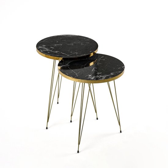 A.T. Shop Industriële Nesttafel, Set Van 3 Bijzettafels Voor Woonkamer Stapeltafels Eenvoudige Montage Houtlook Accentmeubels Met Metalen Frame Rustiek Bruin En Zwart A.T. Shop Industriële Nesttafel, Set Van 3 Bijzettafels Voor Woonkamer Stapeltafels Eenvoudige Montage Houtlook Accentmeubels Met Metalen Frame Rustiek Bruin En Zwart
