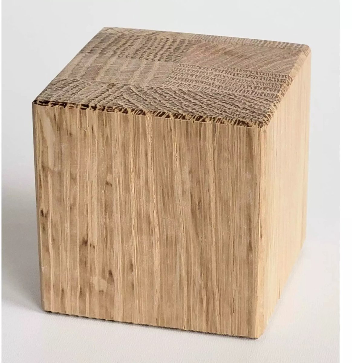 HOCHO Eikenhouten Kubus 60x60x60 mm – Voor Decoratie, Branding & Educatief Gebruik