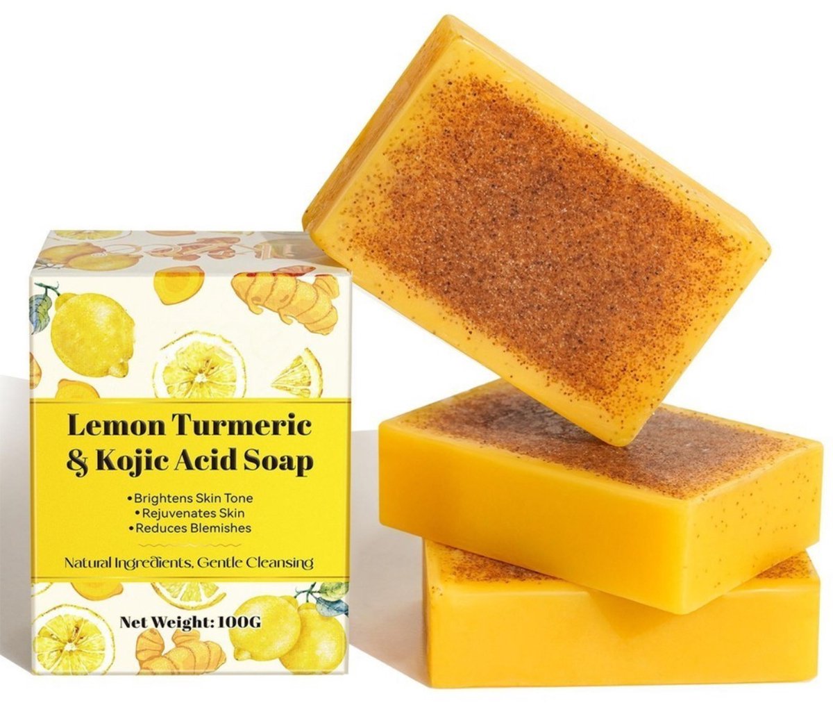 Goedkoopste Handgemaakt Zeep kurkuma , Verfrissend En Huid , Verlichting Donkere vlekken En Acne , Gladmaken Huid , Body Reiniging Zeepacid -Turmeric soap - – Dark Spot Remover met Kurkuma – Vitamine C – Retinol – Korean Skincare – Collageen Kojic acid