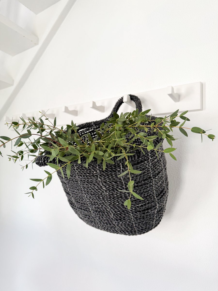 Mand - Opbergmand - Opberger - Wasmand - Plantenmand - Speelgoedmand - THAZZA ZWART - Little Lofts Interior
