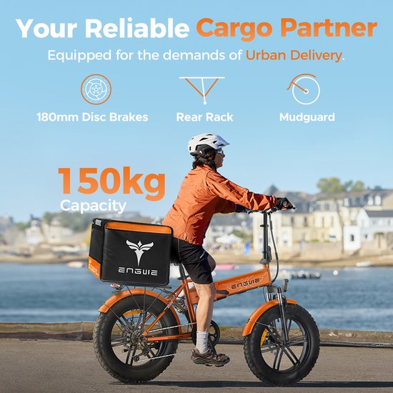 ENGWE EP-2 BOOST E-Bike - 20 inch - 120km actieradius - 250W motor - zwart van ENGWE — afbeelding 4